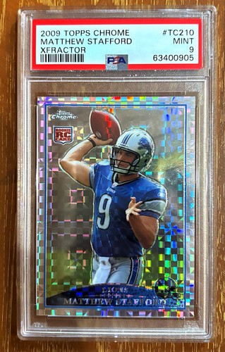 Matthew Stafford [Xfractor] #TC210 2009 Topps Chrome card