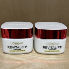 L'OR AL REVITALIFT Sunscreen Broad Spectrum SPF 25 2 Jars - READ DESCRIPTION