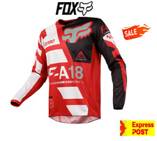 FOX Motocross Dirt Bike MX Jersey NEW! Mens Small/ Teen black/red Sayak
