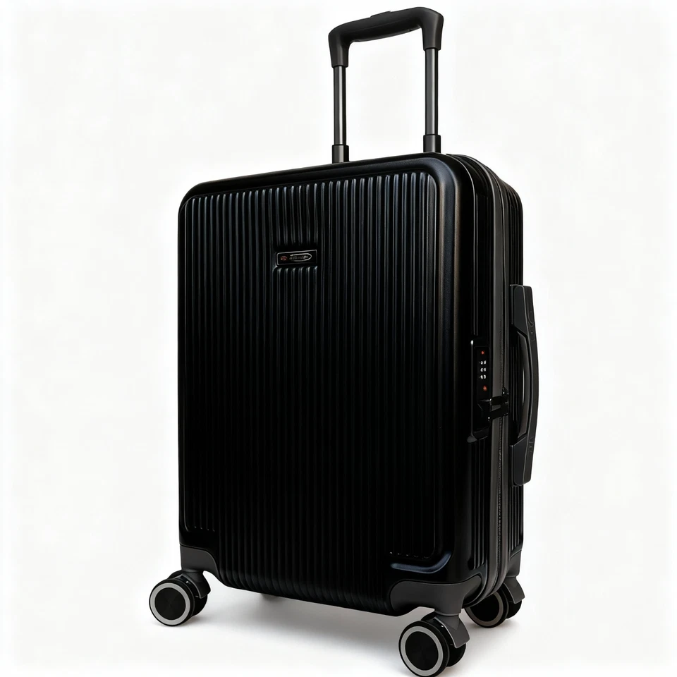 Trolley Cabina 55x40x20 Bagaglio Mano ABS/PC Alluminio 4 Ruote Silent Ryanair - Immagine 4 di 4