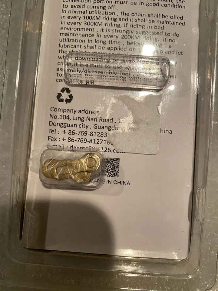 SUMC SX 11EL 11 Speed Bike Chain 1/2" X 11/128" 116 Links GOLD NEW - Image 3 of 4