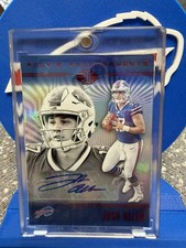 2018 Panini Illusions Josh Allen Rookie Endorsements Blue Ink Auto 4/10