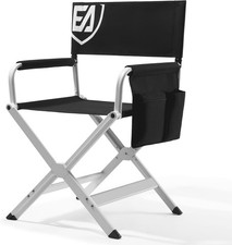 EVER ADVANCED Aluminum Directors Chair, Folding Studio Movie Chairs Camping Even
