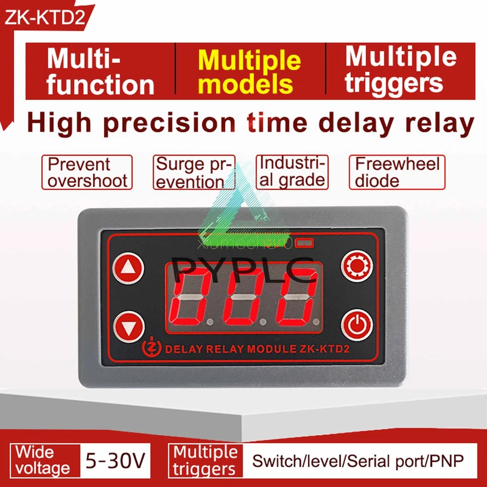 1X DC 5-12V 24V 30V LED Digital Timing Trigger Cycle Timer Delay Relay Module - Image 3 of 4