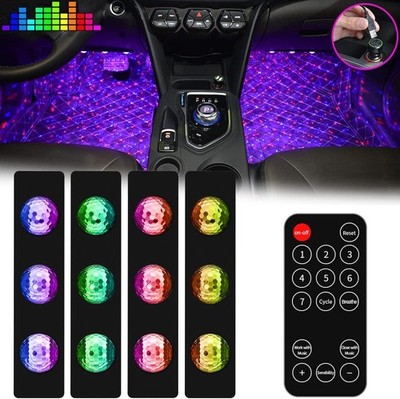 Car Interior Atmosphere Lights, USB Plug-in Romantic Stars -LLA01 