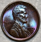 Brilliant Uncirculated 1921-P Lincoln Cent, Gorgeously Toned & Superbly Struck.