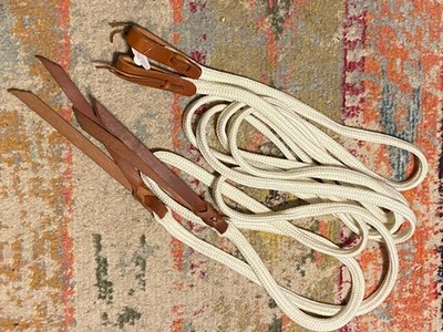 lightweight used western split reins over 8 ft FREE SHIPPING