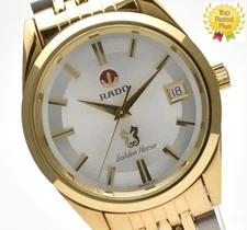 *NEAR MINT* RADO Golden horse 633.3649.2 Date Silver Dial Automatic Men's Watch