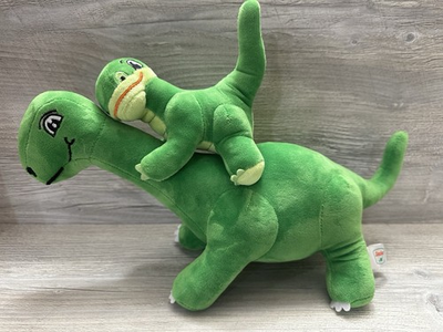 #ad #ad SINCLAIR GAS Dino amp; Baby Plush Toy Dino Station Dinosaur Gas And Oil Collectible $36.79