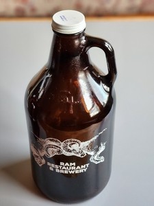 Ram Restaurant & Brewery Growler Glass Jug