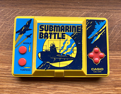 Vintage 80s Submarine Battle Retro Handheld