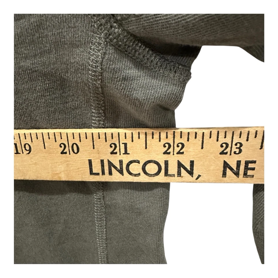 RAG & BONE Mens XL Classic Flame Henley Long Sleeve Shirt 100% Cotton Gray - Image 4 of 4