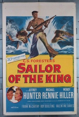 SAILOR OF THE KING (1953) 11435 Movie Poster (27x41)  Jeffrey Hunter  Michael Re