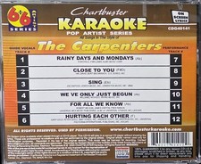40141 THE CARPENTERS KARAOKE  CHARTBUSTER CDGS LOT LONG DRIVE