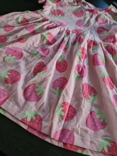 Mädchen 18-24 Monate Erdbeere Kurzarm Tunika Kleid Sommer Kleidung Next da - Bild 3 von 7