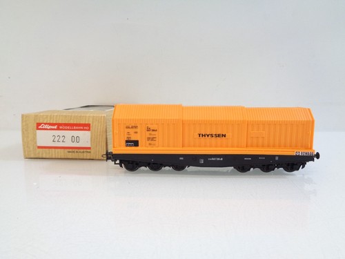 Liliput H0 22200 Teleskophaubenwagen Thyssen der DB  in OVP BH3403 | Condition: Gebraucht