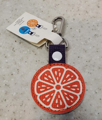 Aldi Quarter Holder Keychain Orange Slice Cart Token Keeper New With Tags Clip