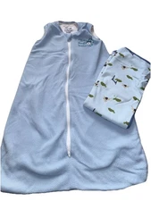 Blue Boys Fleece Baby Merlin’s Magic Dream Sack Small 6 - 12 months + Blanket