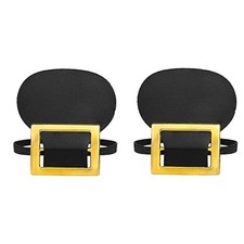 Colonial Shoe Buckles  Pilgrim One SIze Fits All, Black and Gold