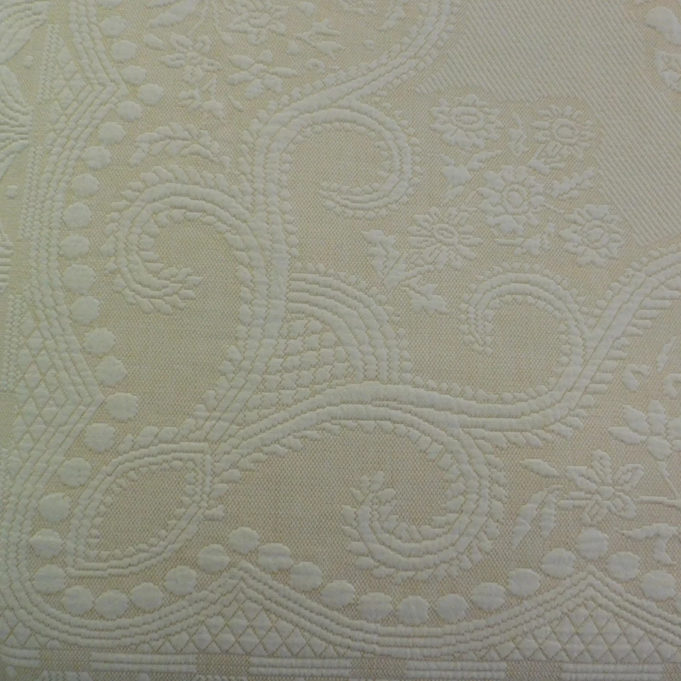 Colcha Vintage Tiro 97 x 102 Completa Queen Tejida Flecos Floral Matelasse Cubierta Foto 3 de 4