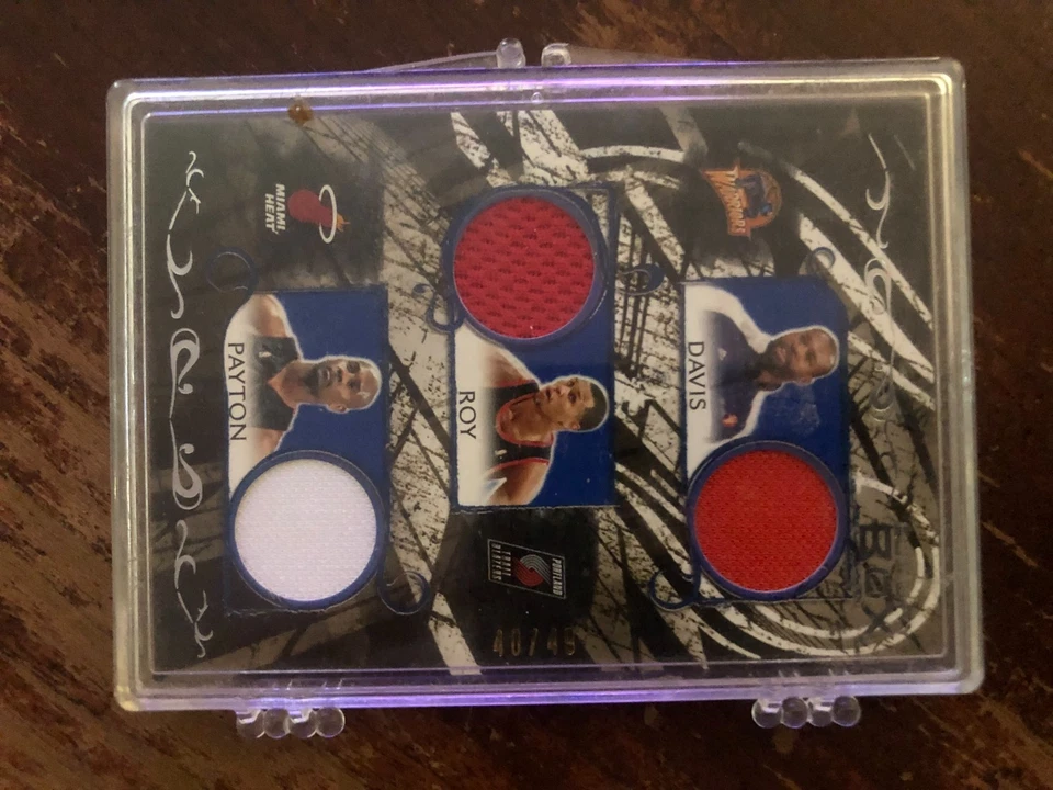 2007 6 RELIC NBA MEMORABILIA CARD 40/49! BILL WALTON! PAYTON! DAVIS! ROY FARMAR - Image 3 of 4