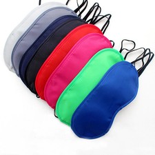 12pcs Colorful Sleep Eye Mask Lightweight Washable Eyeshade For Women Men Kids T