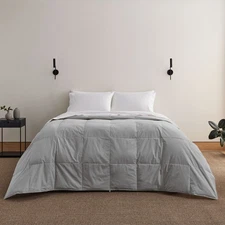 Puredown All Season Organic Cotton Down & Feather Comforter $240