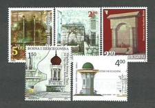 Bosnie - Courrier 2007 Yvert 568/72 ** MNH Sources