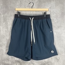 Vuori Kore Shorts Mens Large Teal Beach Yoga Lined