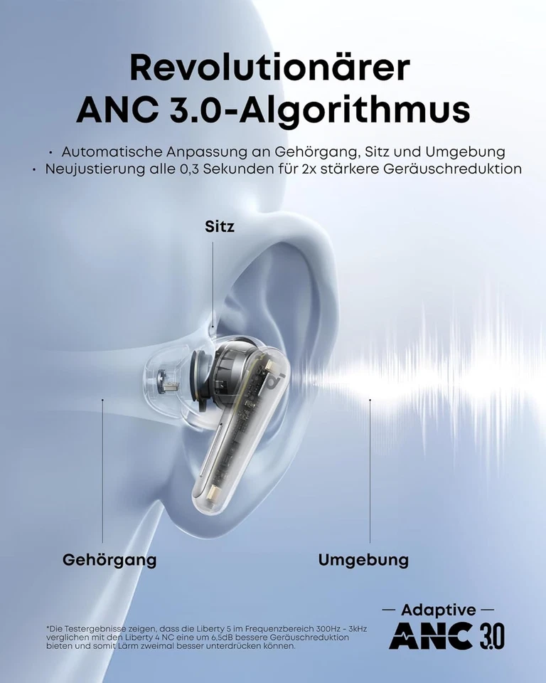 soundcore Liberty 5 by Anker kabellose Earbuds mit Noise Cancelling Dolby Audio - Bild 3 von 4