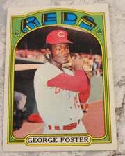 1972 Topps #256 George Foster Cincinnati Reds Baseball Card