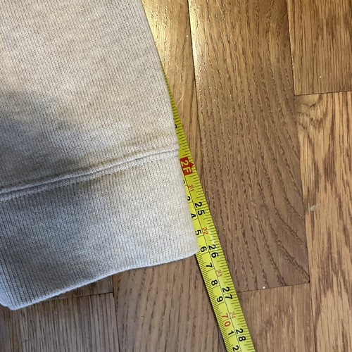 Pullover vintage Polo Ralph Lauren 1/4 cremallera para hombre grande beige suéter tejido logotipo - Imagen 12 de 12