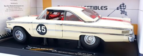 Sun Star 1/18 Scale 1474 - 1963 Ford Galaxie 500/XL Racing #45 1st British Champ - Picture 2 of 5