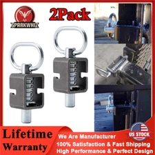 SPARKWHIZ 2PACK Spring Trailer Gate Weld-On Spring Latch Lock Assembly Universal