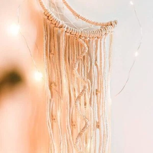 Koytoy Macrame Wall Hanging with LED Light