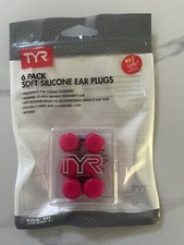 TYR Youth Multi Colored Silicone Ear Plugs FLORESCENT PINK