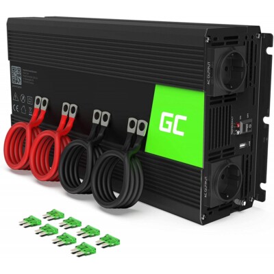 GreenCell Power Inverter - KFZ Spannungswandler - schwarz