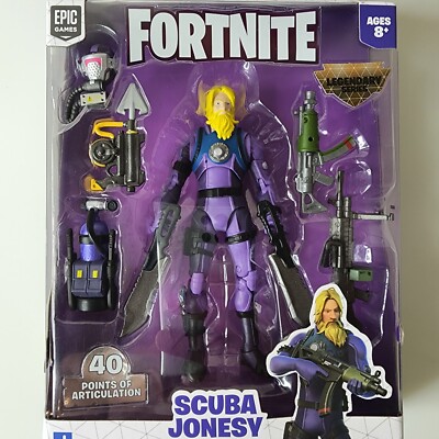 FORTNITE LEGENDARY SERIES SCUBA JONESY SCAVENGER JAZWARES EPIC  2020