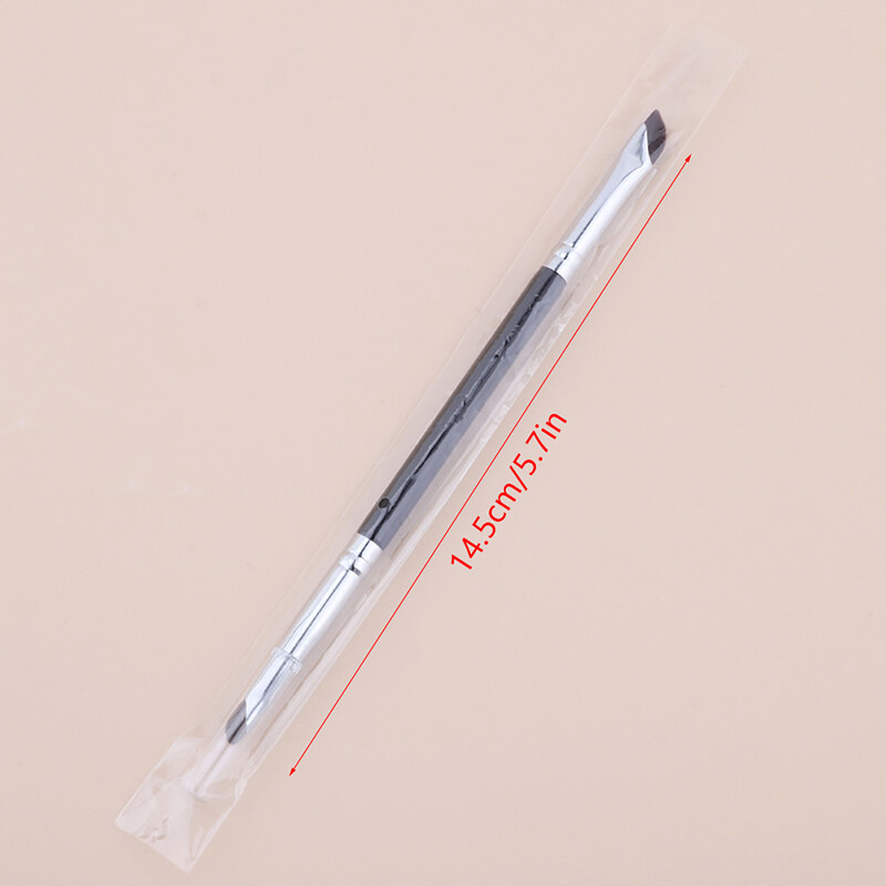 Double Head Angled Eyebrow Brush Eye Liner Brush Brow Makeup Cosmetic