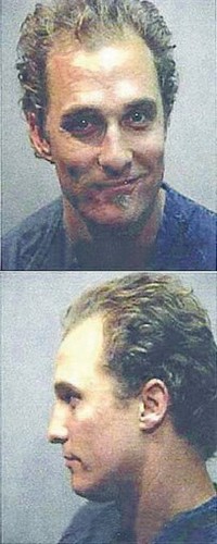MATTHEW MCCONAUGHEY MUGSHOT PHOTO - NEW PICTURE POSTER - 第 1/1 張圖片