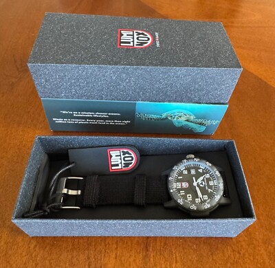 Luminox ECO Series #tide XS.0321.ECO with black band & dial, excellent pre-owned