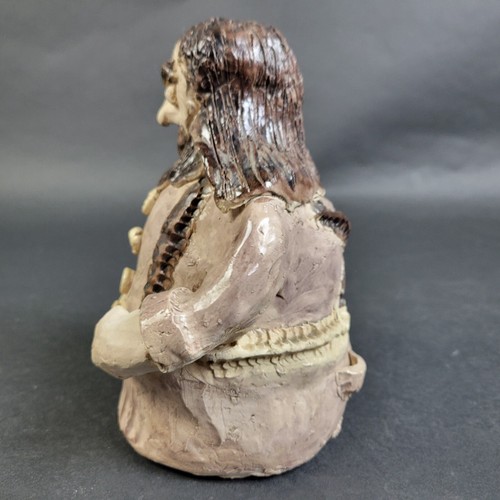 Vintage Innkeeper Signed Clay Sculpture American Rustic Folk Art OOAK ~7x6x5" - Picture 3 of 8