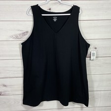 Torrid Foxy Deep Tank Top Womens Size 6 Black.