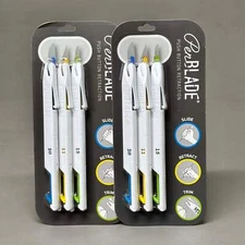 PENBLADE (2 PACK,3 PENS EACH)Retractable Utility Knife Assorted Sz 10, 11A & 15