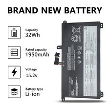 32WH 01AV493 00UR890 SB10L84121 Battery For Lenovo ThinkPad T570 T580 P51S P52S