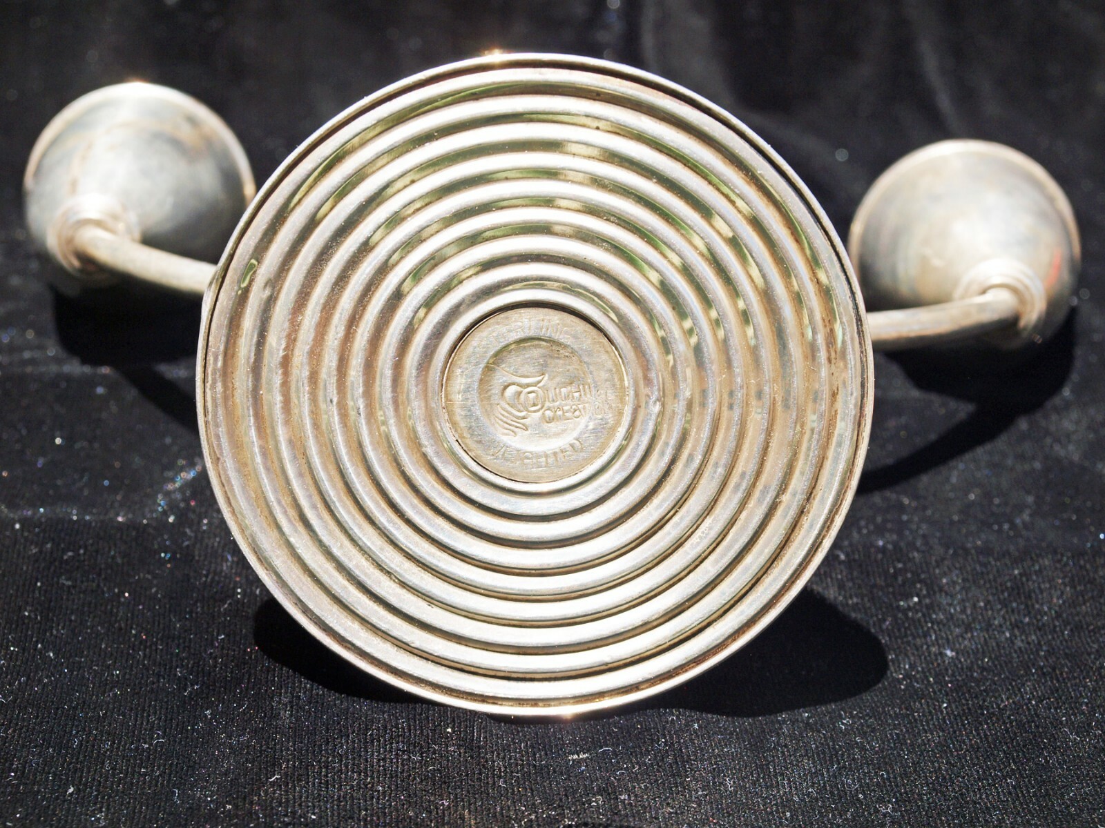 OUCHIN CREATION Sterling SILVER Double CANDLE HOLDER Weighted eBay