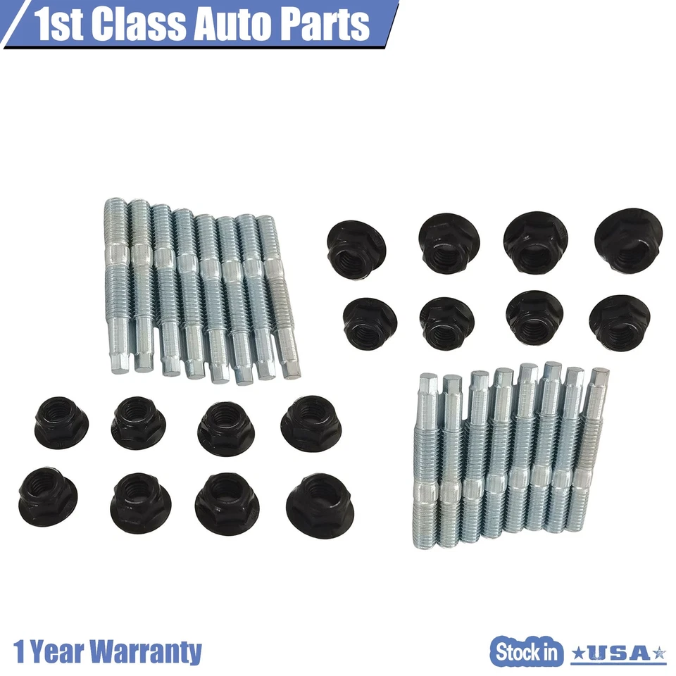 Kit de 16 pernos y pernos colectores de escape para Ford F450 Super Duty 2005-2017 Foto 3 de 4