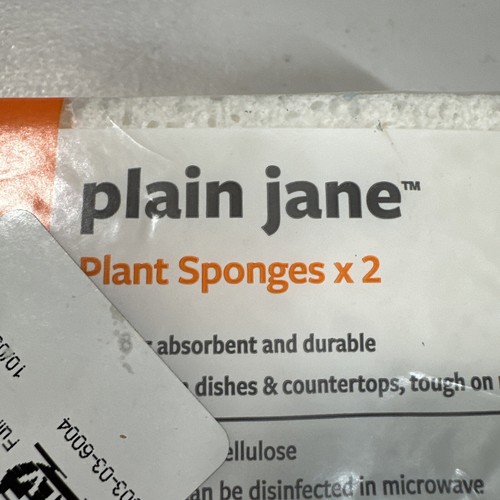 Paquete de 2 esponjas naturales de celulosa a base de plantas Plain Jane - Imagen 4 de 5