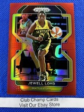 2022 #77 Jewell Loyd WNBA Panini Prizm Basketball Red Prizm 087/199 Storm