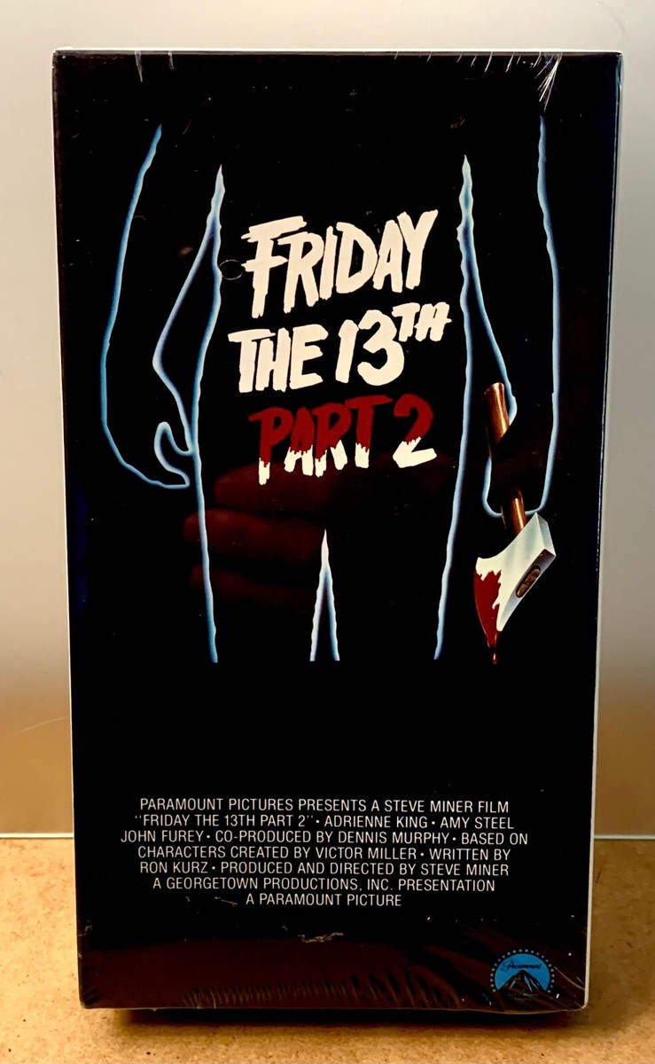 FRIDAY THE 13th PART 2 Paramount VHS 80's horror slasher